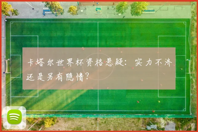 卡塔尔世界杯资格悬疑：实力不济还是另有隐情？
